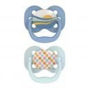 Dr.Brown's Advantage Πιπίλες Σιλικόνης Καρό/Ήλιος 0-6m 2τεμ.