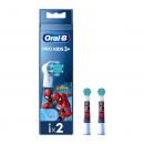 Oral-B Kids Spiderman Ανταλλακτικές Κεφαλές Παιδικής Ηλεκτρικής Οδοντόβουρτσας 2τεμ.