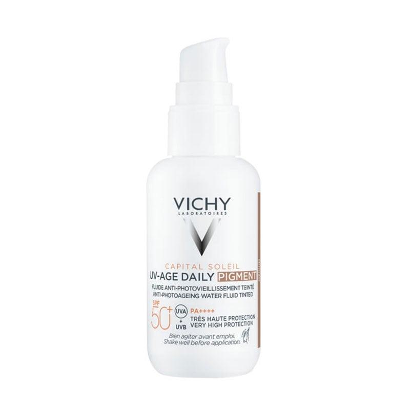 Vichy Capital Soleil Uv-Age Daily Αντηλιακή Pigment Κρέμα Προσώπου Με Χρώμα Medium SPF50+ 40ml