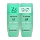 Apivita Bee Fresh 24h Αποσμητικό Roll-on Με Πρόπολη & Προβιοτικά 2x50ml