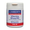 Lamberts Vitamins D3 2000iu & K2 90mg (MK-7)  90caps