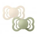 Bibs Supreme Silicone Size 2 Πιπίλες Σιλικόνης 6+ m Ivory/Sage 2τμχ