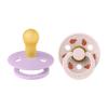 Bibs Colour Natural Rubber Round Size 1 Πιπίλες Καουτσούκ Στρογγυλές 0+m Ladybag Violet Sky Mix 2τμχ