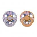 Bibs Liberty Colour Natural Rubber Round Size 1 Πιπίλες Καουτσούκ 0+m June Blossom Pumpkin Mix 2τμχ