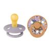 Bibs Liberty Colour Natural Rubber Round Size 1 Πιπίλες Καουτσούκ 0+m June Blossom Pumpkin Mix 2τμχ