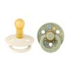 Bibs Liberty Colour Natural Rubber Round Size 2 Πιπίλες Σιλικόνης Καουτσούκ Στρογγυλές 6+m Eloise Sage Mix 2τμχ