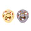 Bibs Liberty Colour Natural Rubber Round Size 2 Πιπίλες Σιλικόνης Καουτσούκ Στρογγυλές 6+m Strawberries/Cream 2τμχ