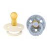 Bibs Liberty Colour Natural Rubber Round Size 2 Πιπίλες Σιλικόνης Καουτσούκ Στρογγυλές 6+m Eloise Dusty Blue Mix 2τμχ