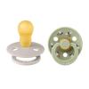 Bibs Colour Natural Rubber Round Size 2 Πιπίλες Καουτσούκ Στρογγυλές 6+m Bumblebee Mushroom Mix 2τμχ