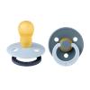 Bibs Colour Natural Rubber Round Size 3 Πιπίλες Καουτσούκ Στρογγυλές 18+m Baby Blue/Petrol 2τμχ