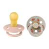 Bibs Colour Natural Rubber Round Size 3 Πιπίλες Καουτσούκ Στρογγυλές 18+m Ladybug Blush Mix 2τμχ