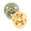 Bibs Colour Natural Rubber Round Size 3 Πιπίλες Καουτσούκ Στρογγυλές 18+m Ladybug Sage Mix 2τμχ