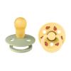 Bibs Colour Natural Rubber Round Size 3 Πιπίλες Καουτσούκ Στρογγυλές 18+m Ladybug Sage Mix 2τμχ
