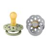 Bibs Boheme Natural Rubber Round Size 2 Πιπίλες Καουτσούκ Στρογγυλές 6+m Sage/Cloud 2τμχ