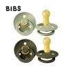 Bibs Colour Natural Rubber Round Size 2 Πιπίλες Καουτσούκ Στρογγυλές 6+m Sage/Hunter Green 2τμχ