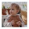 Bibs Overall Dinner Bib Blush Σαλιάρα Αδιάβροχη Με Τσέπη 1 τμχ