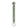 Bibs Pacifier Clip Ribbon Sage Κλιπ Πιπίλας Με Ύφασμα Χακί 1τμχ