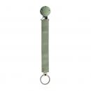 Bibs Pacifier Clip Ribbon Sage Κλιπ Πιπίλας Με Ύφασμα Χακί 1τμχ