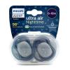 Philips Avent Ultra Air Nighttime Ορθοδοντικές Πιπίλες Σιλικόνης Νύχτας Φεγγάρι-Αστέρι Μπλε 6-18m 2τμχ