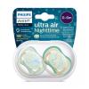 Philips Avent Ultra Air Nighttime Ορθοδοντικές Πιπίλες Σιλικόνης Νύχτας Αστέρι-Κουκουβάγια 0-6m 2τμχ