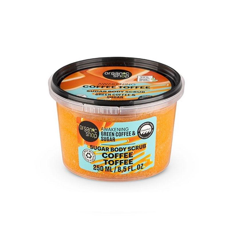 Natura Siberica Organic Shop Awakening Coffee Toffee Sugar Body Scrub για Τόνωση 250ml