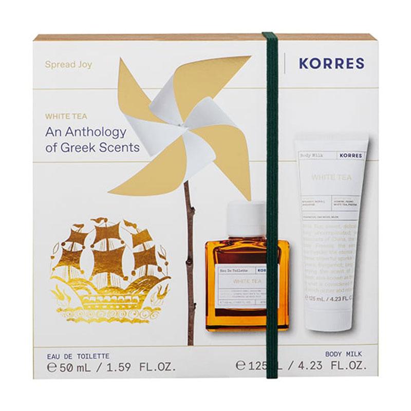 Korres Set White Tea Eau de Toilette Γυναικείο Άρωμα 50ml & Body Milk 125ml