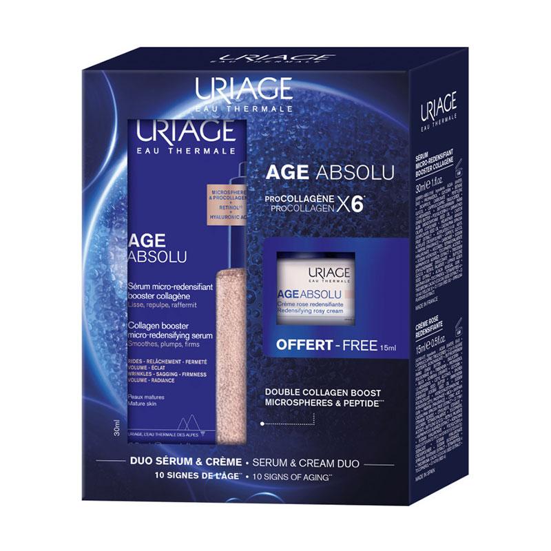 Uriage Promo Age Absolu Collagen Booster Micro-Redensifying Serum 30ml & Δώρο Redensifying Rosy Cream 15ml