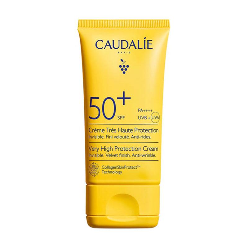 Caudalie Very High Protection Cream Αντηλιακή Αντιρυτιδική Κρέμα Προσώπου Spf50+ 50ml