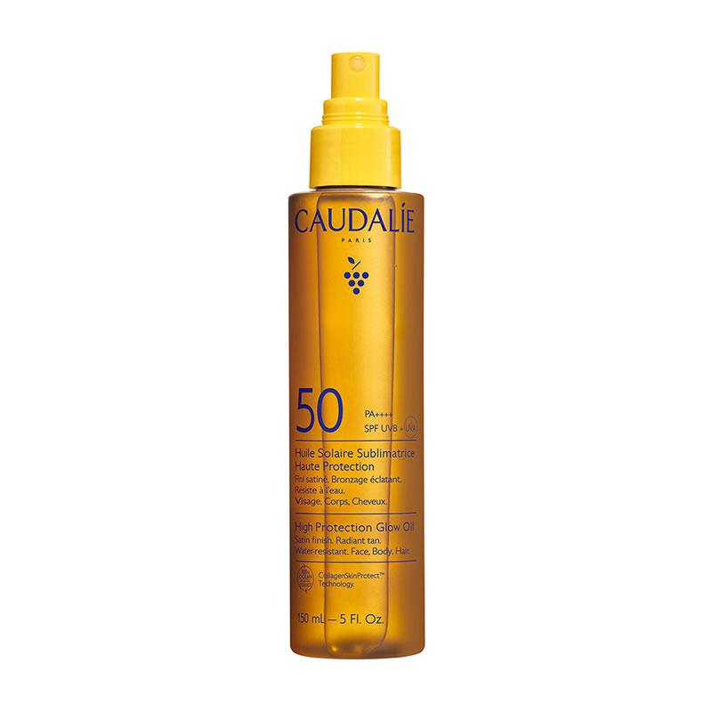 Caudalie High Protection Glow Oil Αντηλιακό Λάδι για Πρόσωπο Σώμα & Μαλλιά Spf50 150ml