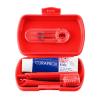 Curaprox Kids Travel Set Κόκκινο με Οδοντόβουρτσα Ταξιδίου 1 τμχ & Οδοντόκρεμα Καρπούζι 10ml & Μεσοδόντια Βουρτσάκια 2 τμχ