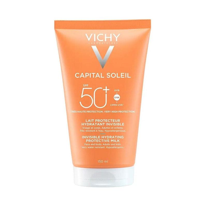 Vichy Capital Soleil Αντηλιακό Ενυδατικό Γαλάκτωμα για Πρόσωπο & Σώμα για Ενήλικες & Παιδιά Spf50 150ml