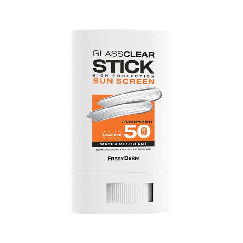 Frezyderm Sun Screen Glass Clear Stick Διάφανο Αντηλιακό Στικ Προσώπου 20ml