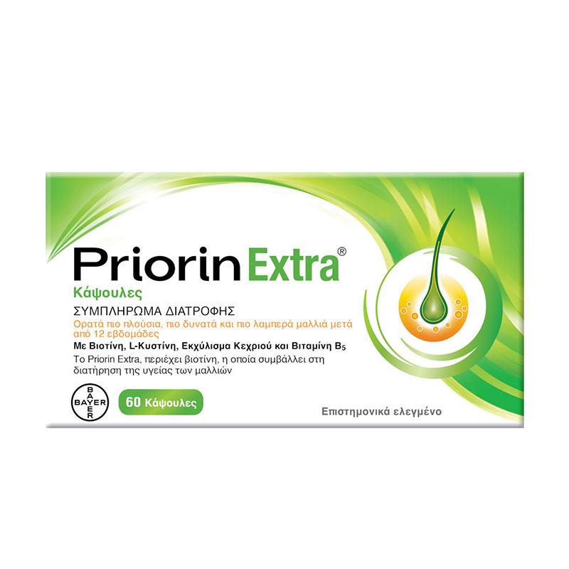 Priorin Extra Συμπλήρωμα Διατροφής για την Υγεία των Μαλλιών 60caps