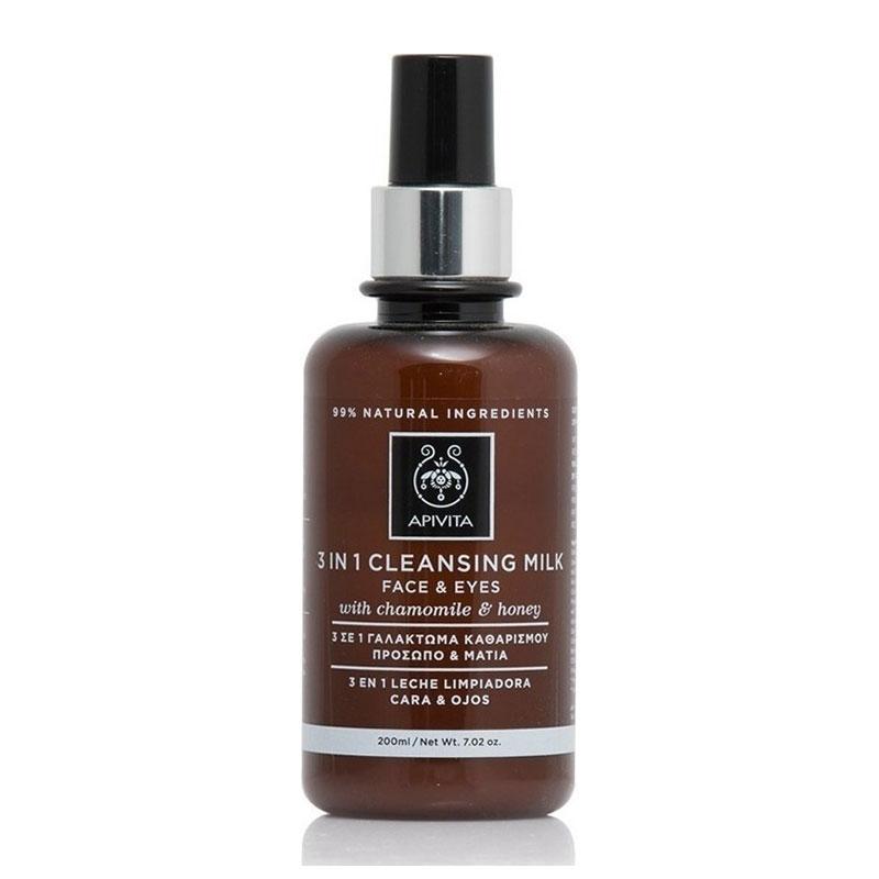 Apivita Cleansing Γαλάκτωμα 3 σε 1 με Χαμομήλι & Μέλι 200ml