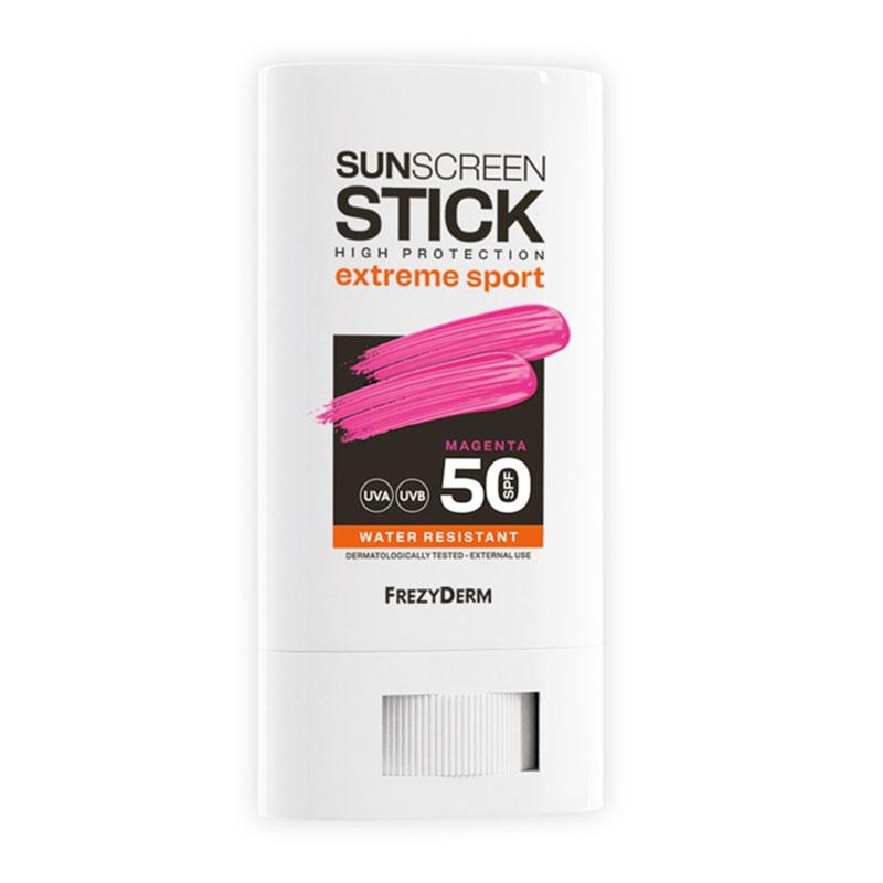 Frezyderm Sun Screen Stick Extreme Sport Αντηλιακό Στικ Προσώπου Magenta Ιδανικό για Αθλητές SPF50 20ml
