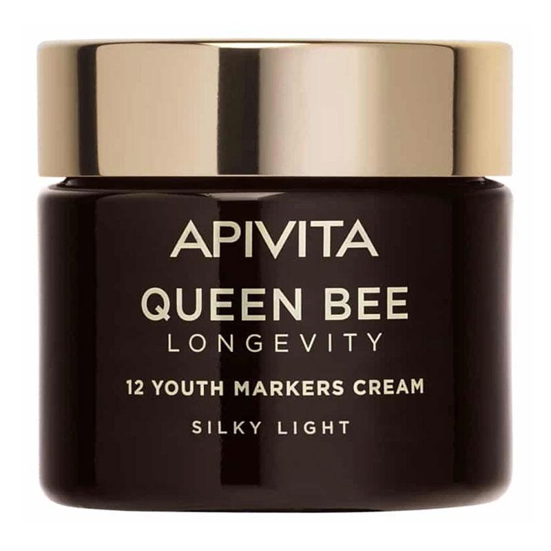 Apivita Queen Bee Longevity Silky Light Cream Αντιγηραντική Κρέμα Προσώπου Ελαφριάς Υφής 50ml