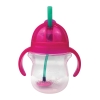 Munchkin Tip & Sip Straw Cup Παιδικό Κύπελλo Ροζ 6m+ 207ml  1τεμ.