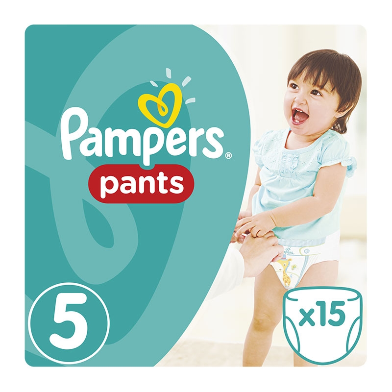 Pampers Πάνες Pants No 5 (12-18 Kg) 15τεμ.
