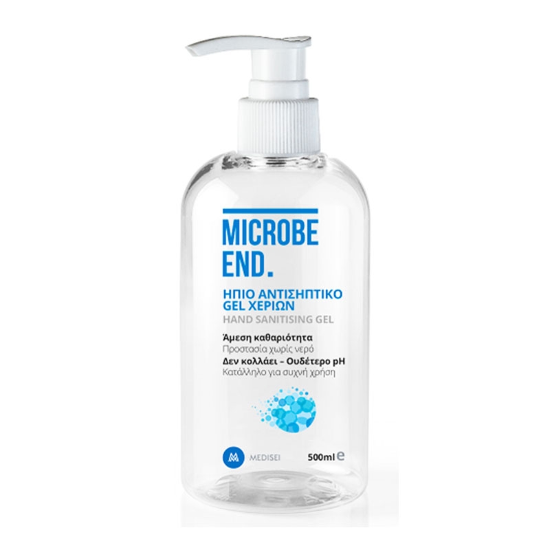 Panthenol Microbe End Ήπιο Αντισηπτικό Gel Χεριών 500ml