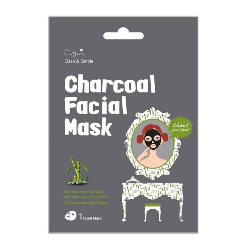Vican Cettua Charcoal Facial Mask Μάσκα Καθαρισμού & Σύσφιξης Πόρων 1τεμ.
