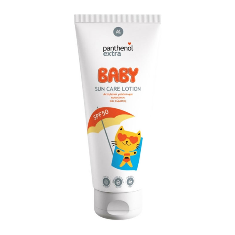 Panthenol Extra Baby Sun Care Αντηλιακό Γαλάκτωμα Προσώπου & Σώματος spf50 200ml