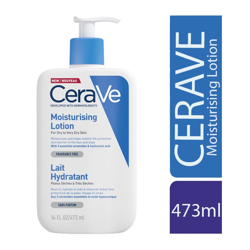 Cerave Moisturising Lotion Ενυδατικό Γαλάκτωμα για Ξηρό-Πολύ Ξηρό Δέρμα 473ml