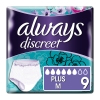 Always Discreet Pants Plus M no6 Πάνες-Βρακάκια Ακράτειας 9τεμ.