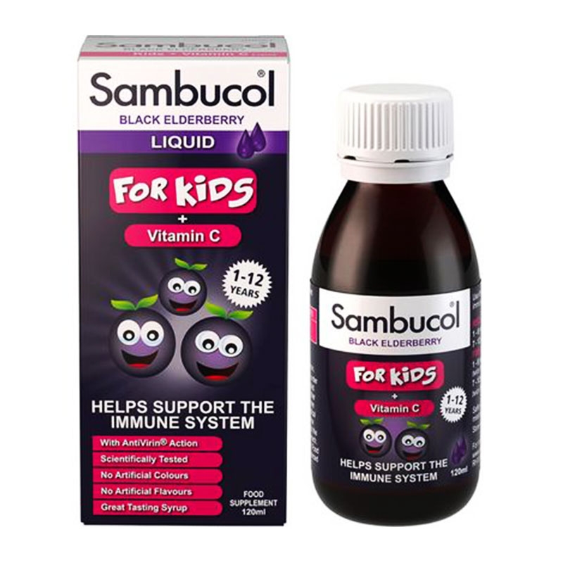 Sambucol for Kids Vitamin C Παιδικό Σιρόπι για το Ανοσοποιητικό 120ml