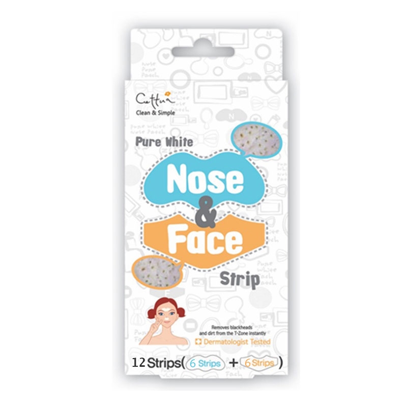 Vican Cettua Pure White Nose & Face Patch Επιθέματα Αφαίρεσης Λιπαρότητας/Μαύρων Στιγμάτων 12τεμ.