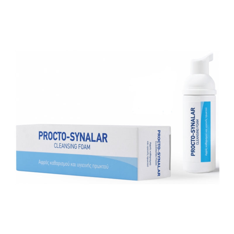 Procto-Synalar Cleansing Foam Αφρός Καθαρισμού & Υγιεινής Πρωκτού 40ml