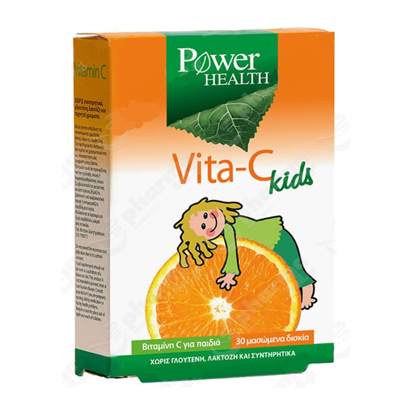 Power Health Vita-C for Kids 30 Μασώμενα Δισκία