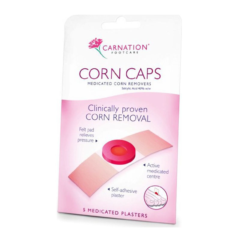 Carnation Corn Caps Γαρυφαλλάκι Επιθέματα Αφαίρεσης Κάλων 5τεμ.