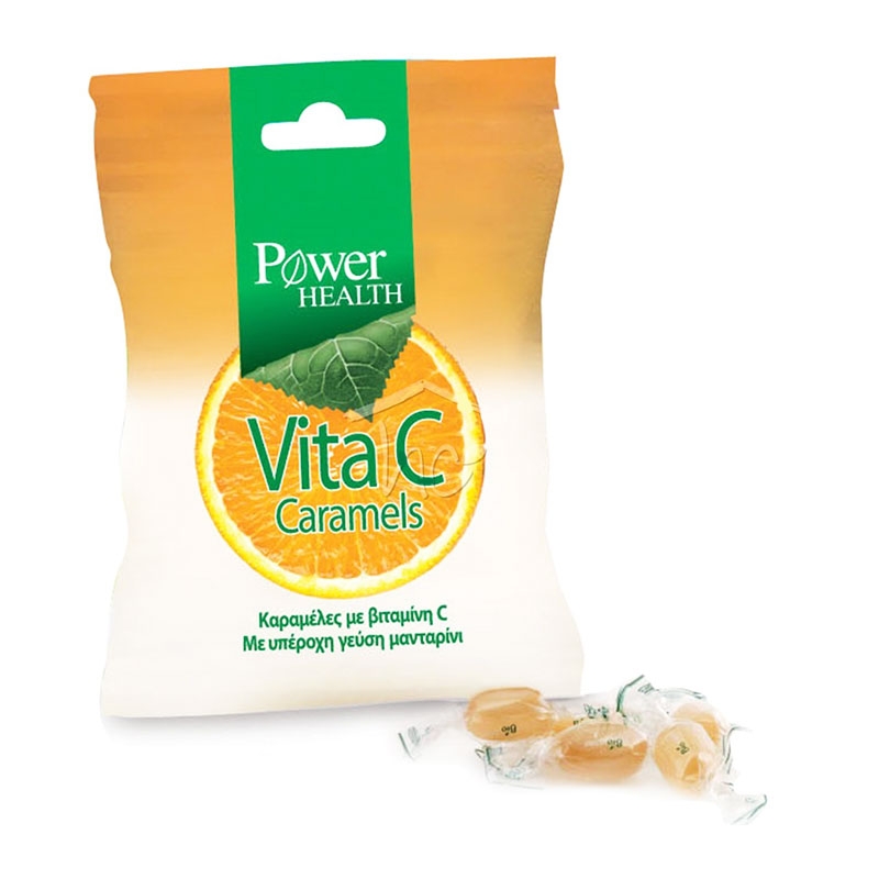 Power Health Vita C Caramels Καραμέλες με Γεύση Μανταρίνι 60gr