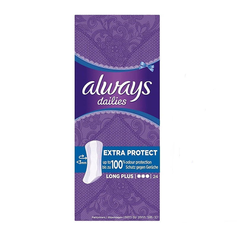 Always Dailies Extra Protect Long Plus Σερβιετάκια 24τεμ.